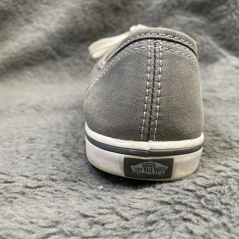 Vans Unisex Authentic Sneakers Grey Lace‎ Up W 7 M 5.5